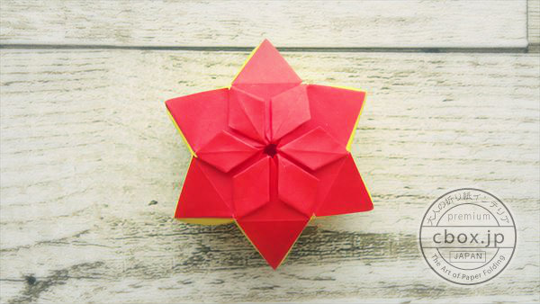 折り紙 六角形のふっくら立体的な星 大人の折り紙インテリア